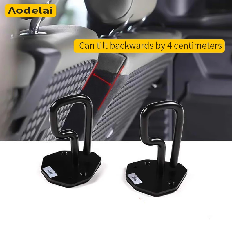 For Land Rover Defender 110 2020-2026 Car Interior Details Metal Black Rear Seat Backrest Adjustment Bracket Car Accessories