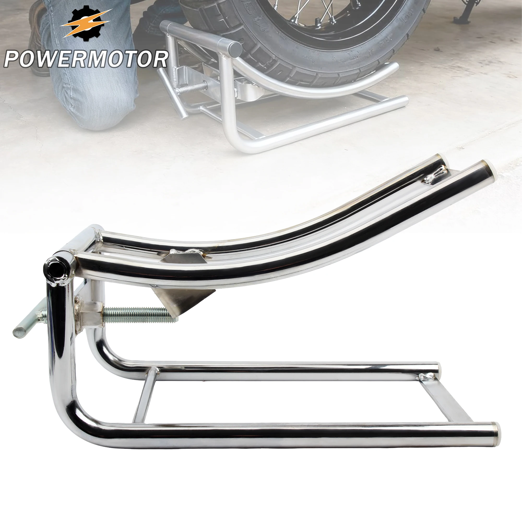 Motorcycle Rear Tire Auxiliary Replacement Maintenance Tool Lift Height Adjustable Lifting Frame for DirtBike Supermoto Repair