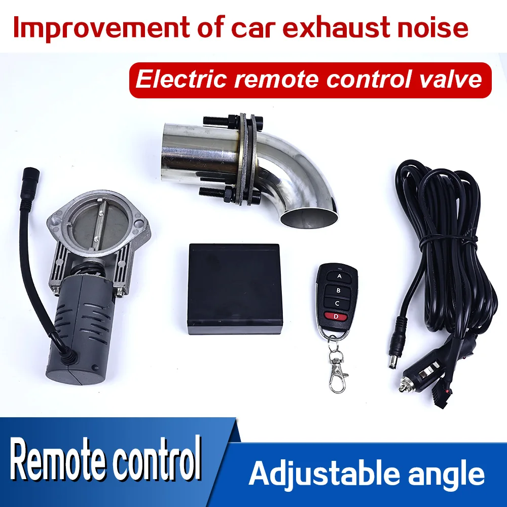 Adjustable angle Car modified exhaust electronic controller valve with Automobile Wireless Remote Control exhaust pipe valve