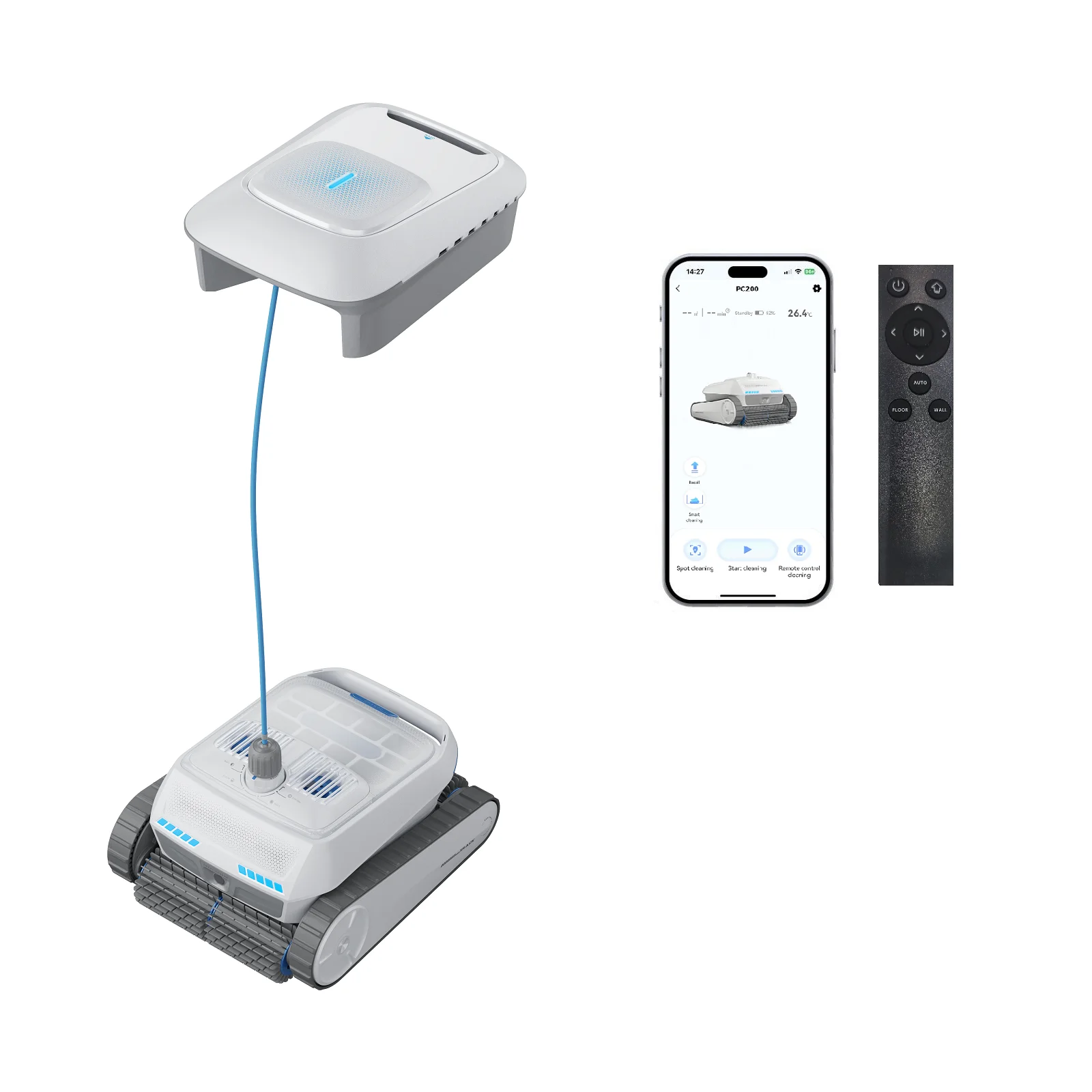 AIRROBO Wireless APP Vacuum Robot Pool Cleaner Cordless Swimming Robotic Automatic Intelligent Pool Cleaning Tool Pool Cleaners