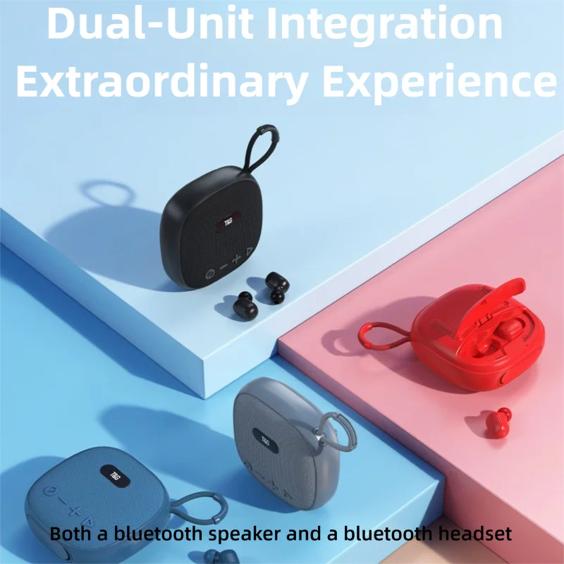 TG813 Wireless Bluetooth Speaker Subwoofer Headset Audio All-In-One Device Protable Long Battery Life For Outdoor Sport Cycling