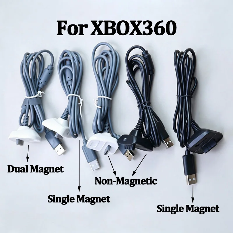 1pcs For Xbox 360 USB Charging Cable Wireless Game Controller Gamepad Joystick Power Supply Charger Cable Game Cables