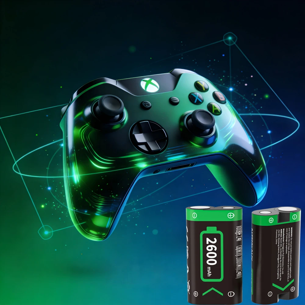 KOSHARE 2600mAh Digital Battery for Xbox-2600 + USB Charger for Xbox One/Xbox Series X/Xbox One S/Xbox One X/Xbox One Elite