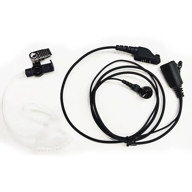 New Covert Acoustic Air Tube Headset PTT Mic Microphone Earpiece For Icom IC-F51 IC-F40GS F30GS IC-F60 F80 IC-F3060 IC-M88 Radio