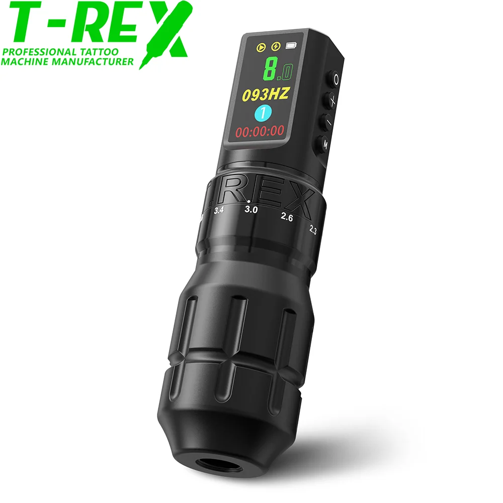 T-Rex New Cool Wireless Tattoo Machine Pen 7 Adjustable Strokes Motor LCD Screen Permanent Makeup Tattoo Pen For Tattoo Art