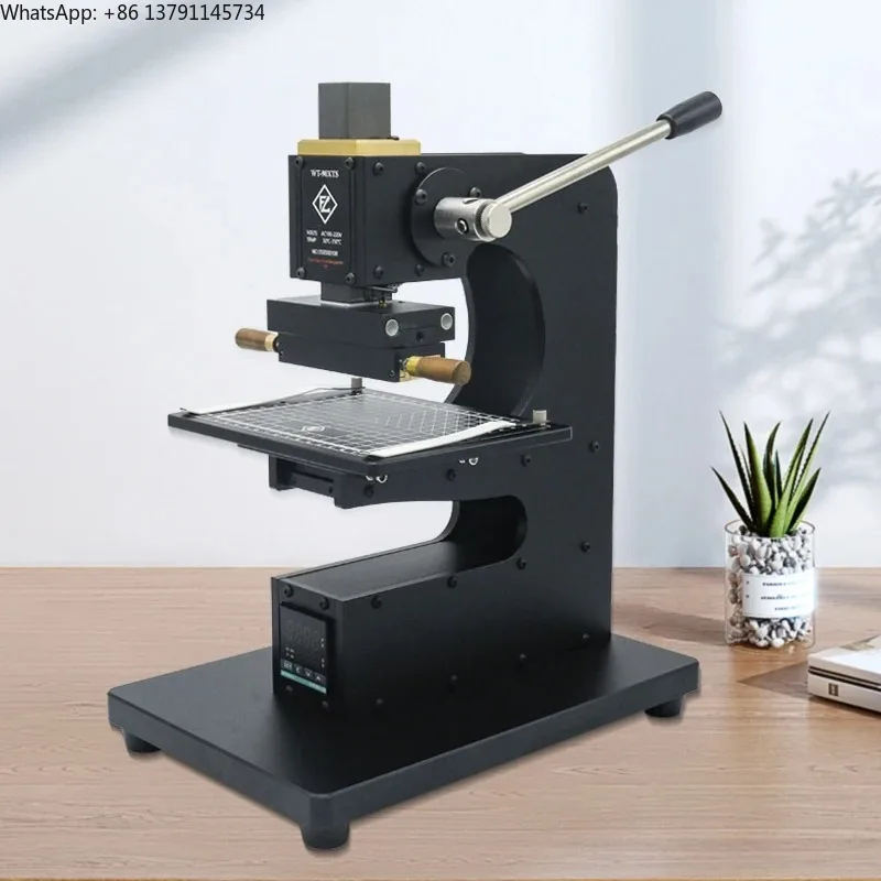 Hot Foil Stamping Machine for Pencil PU Leather Logo Trademark Wood Marking and Branding Machine Wallet Heat Press 90XTS