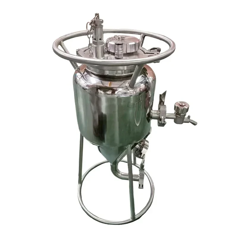 5L Home Brew Unitank Fermenter Fermentation Tank Beer Double Wallet Stainless Steel 304 With Dimple Cooling 50L