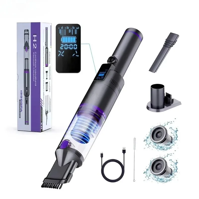 Ready Ship H2 For Mini Car Vacuum Cleaner 18000pa USB Charging Wireless Aspiradora Vacuums Battery