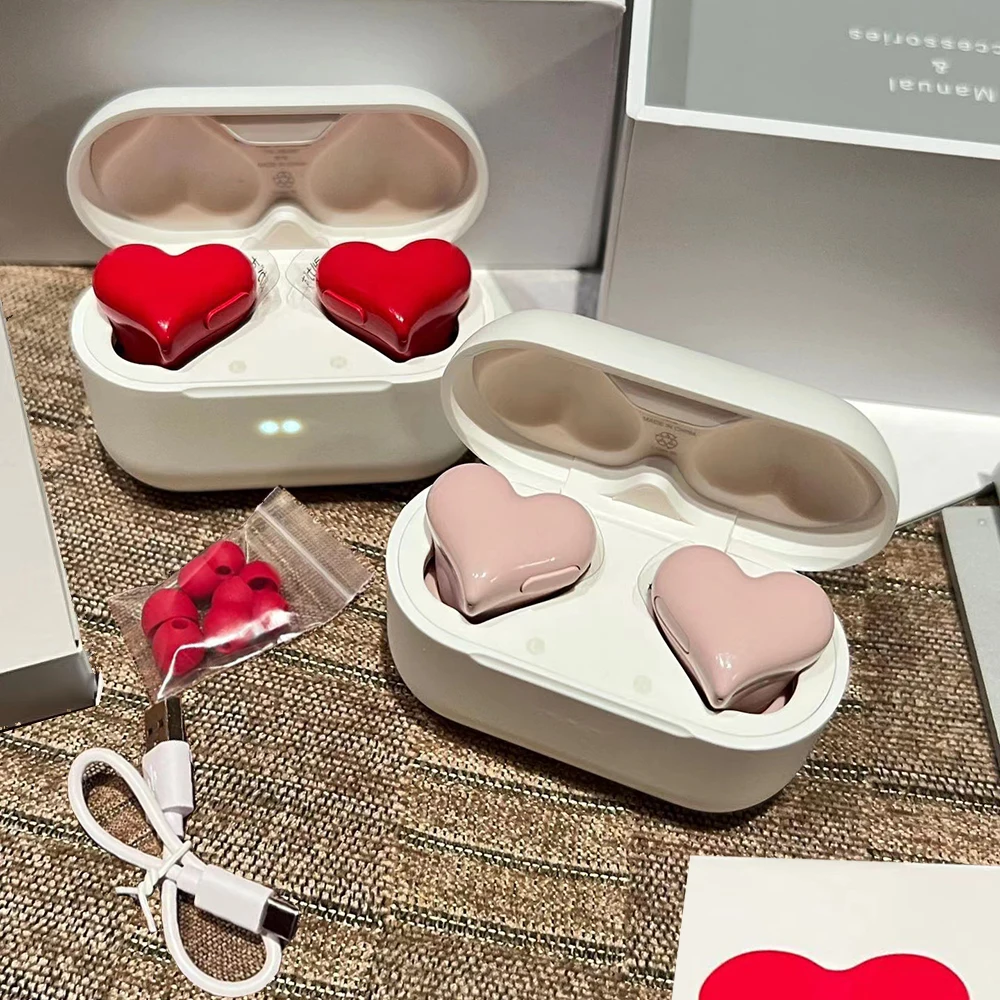 Wireless Headphones Original Heart Shaped Earphones woman Bluetooth Earphone High Quality Heart Earbuds Free Shipping Girl Gift