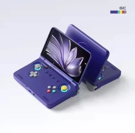 Blue Retroid Pocket Flip 2 5.5 OLED Touch Screen Android Handheld Gaming Player Wi-Fi Retro Classic Flip Design For Video Games
