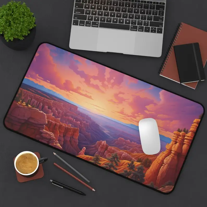 Pink Sky Canyon Mouse Pad,non-slip Waterproof Gaming Mouse Pad,office Gaming Table Decorative Mat, The Perfect Gift for Friends.