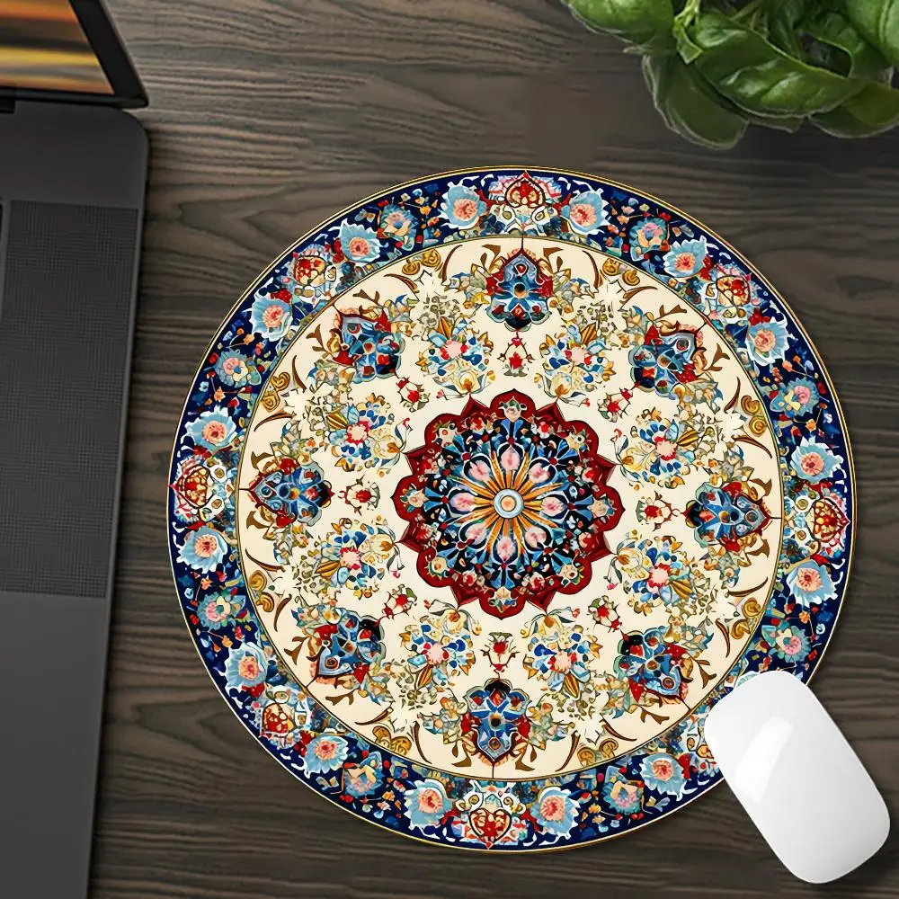 The New Persia Mouse Pad round mouse pad Non-slip rubber sole waterproof design Office games universal computer desk RUG