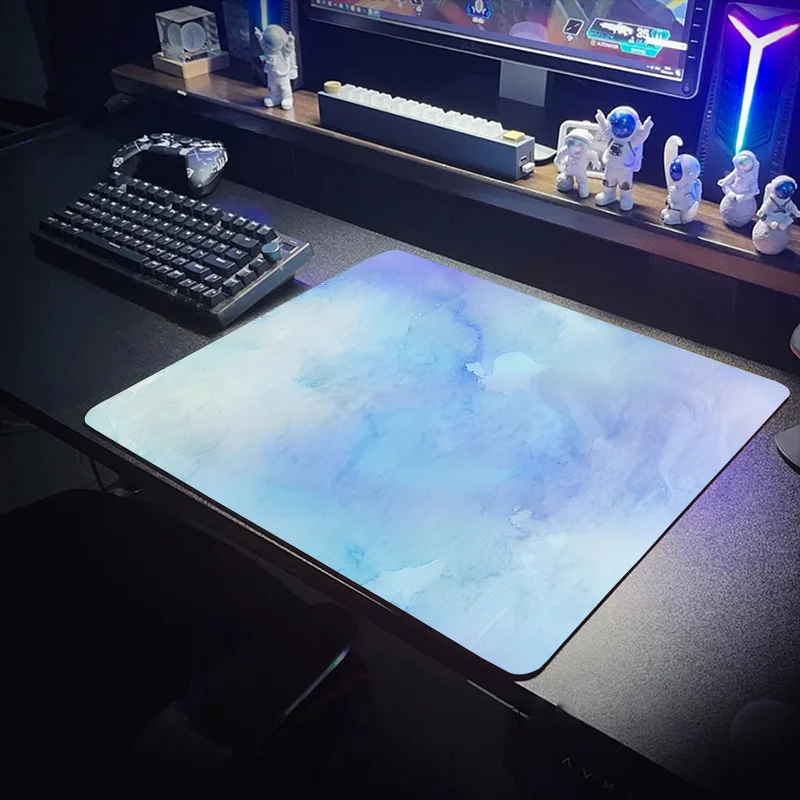 Colorful rainbow mouse pad 400x450x4MM thickened office game mouse pad student computer desk mat waterproof precision locking