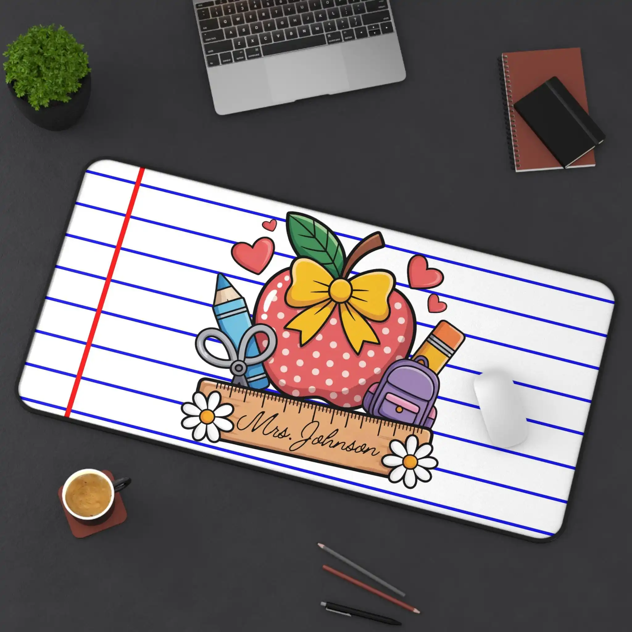 Stationery Patterned Mousepad,non-slip and Waterproof Mouse Pad, Office Gaming Desk Decoration Mat,the Perfect Gift for Friends.