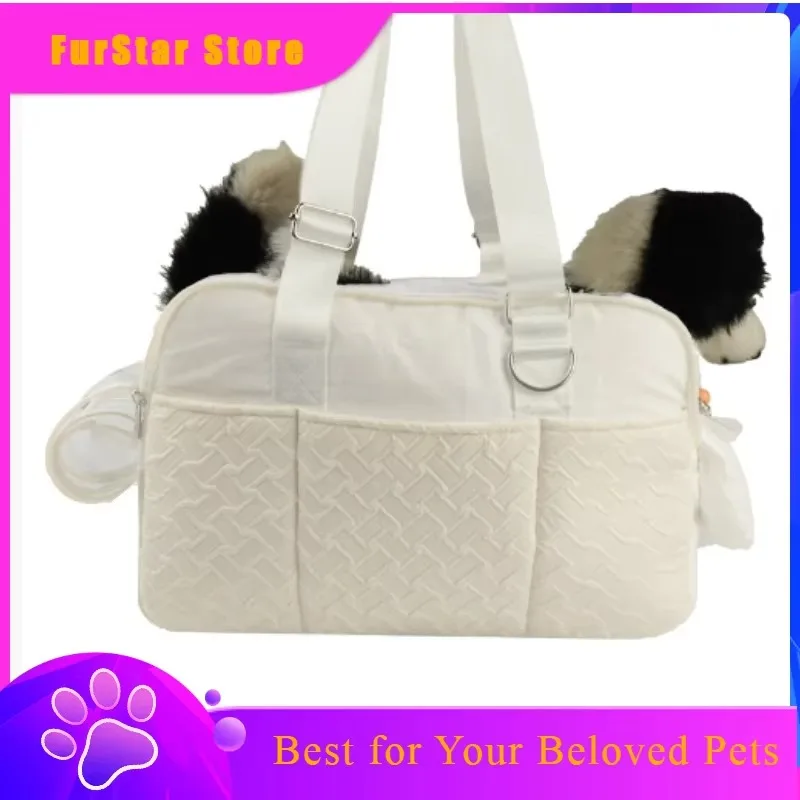 FurStarDog Fashion Travel Bag Pet Bag Large-capacity Waterproof Wear Resistant Dog Car Seat Bag Pet Carrier Dog Accessories For