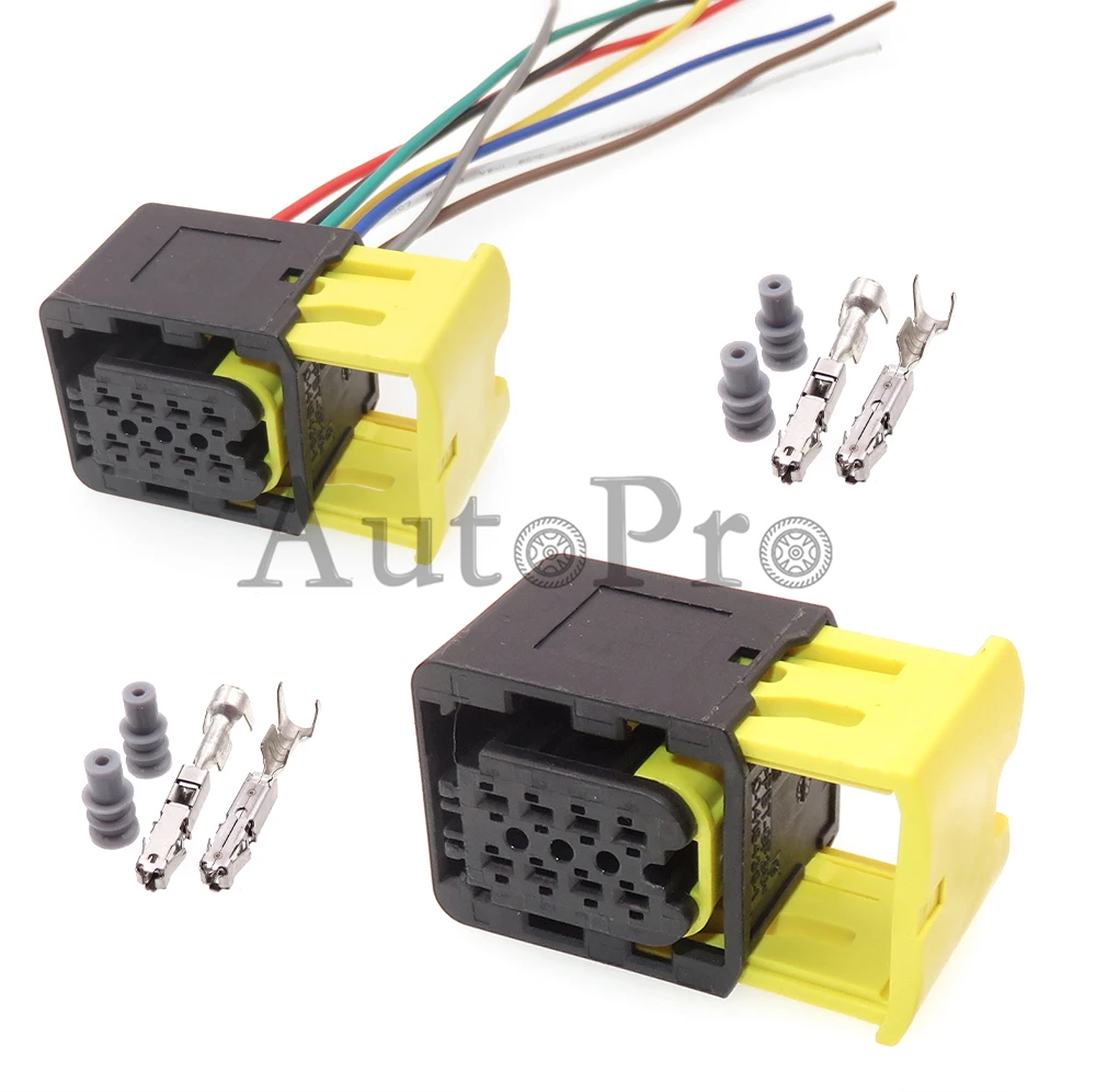 1 Set 8 Hole Car Replacement Sockets AC Assembly Accessories 0-1418438-1 Auto Waterproof Wire Electrical Connector 1-1418479-1
