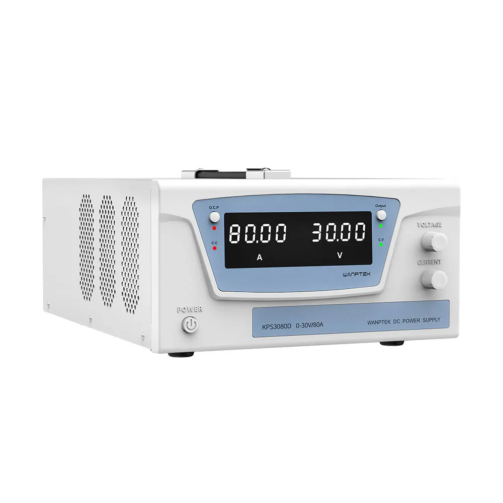 KPS3080D High Power Telecommunications DC Power Supply 0-30V 0-80A 2400W Adjustable Voltage Current Module for Electronics