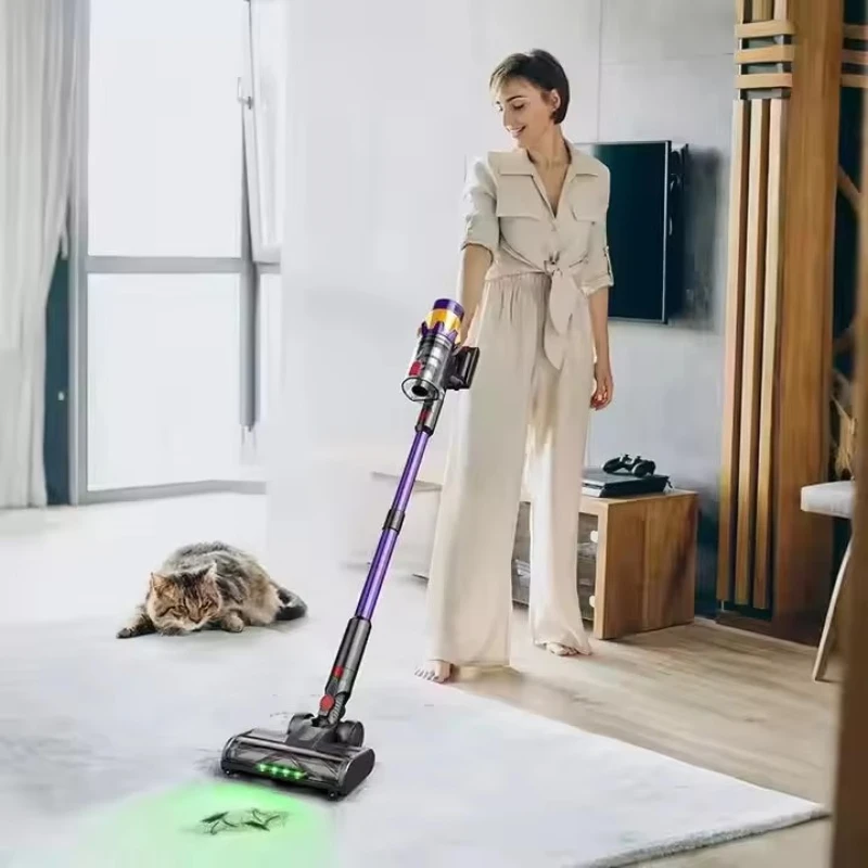 Handheld Cordless Vacuum Cleaner 450 Watts Automatic Adjustment, Straw Wireless Vacuum Cleaner