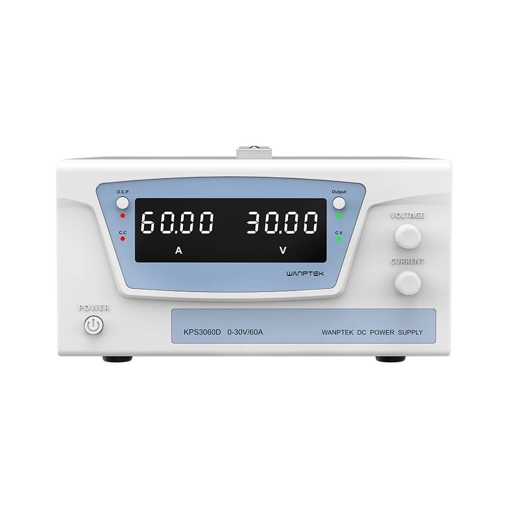 KPS3060D High Power Adjustable DC Power Supply 0-30V 0-60A 1800W with LCD Display for Electronics Laboratory Testing