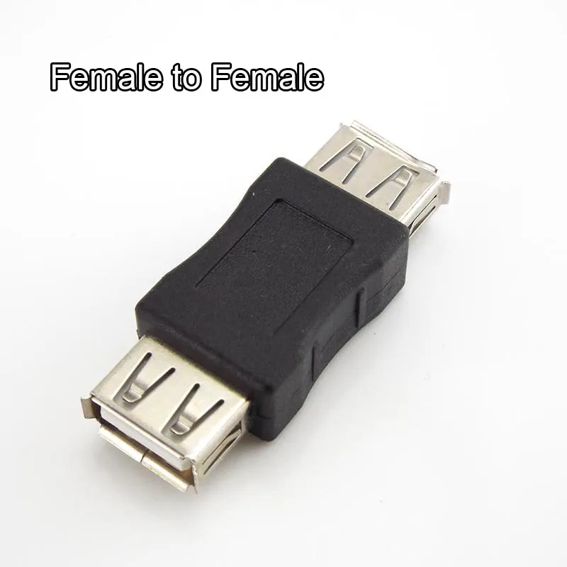 1/2/5PCS USB 2.0 Type A Female to Female Coupler Adapter USB Connector Male to Male Extender Cable Mini Changer Converter D6