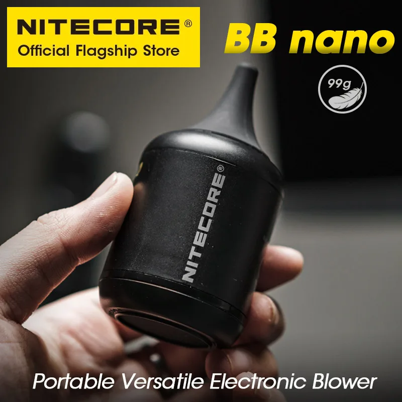 NITECORE BB NANO Multipurpose Camera Air Blower Mini Vacuum Cleaner Len Sensor Electric Duster for Canon Sony Keyboard Car Pet