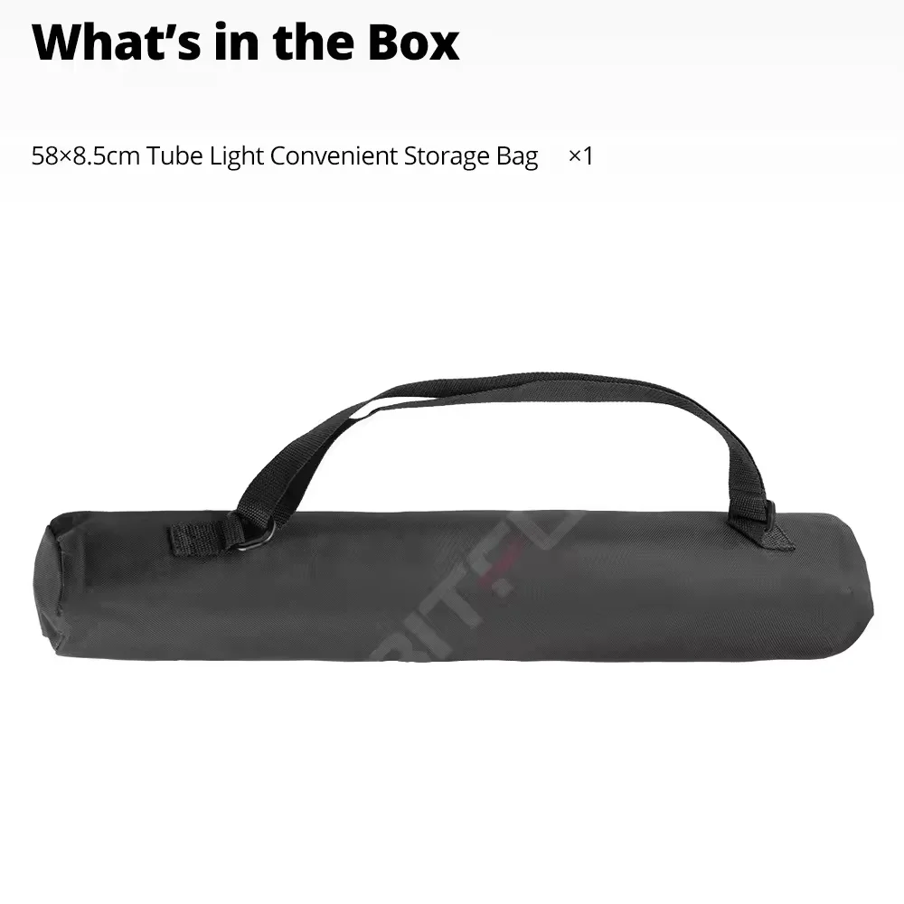 Ambitful Portable Tube LED Light Bag 58X8.5cm with Adjustable Shoulder Strap for Outdoor Travel Photography