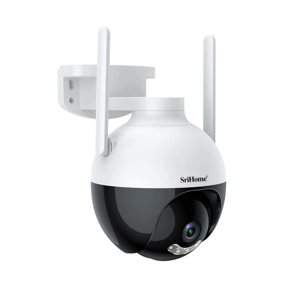 Srihome SH045 2MP 1080P  Full Color Wireless PTZ  WIFI IP Dome Camera AI Humanoid Detection Home Security CCTV Baby Monitor