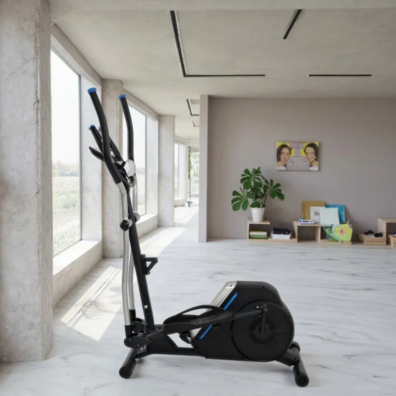 Convenient Home Electric Elliptical Machine - Digital Display Fitness Equipment, Easy Workout Monitoring & Resistance Adjustment