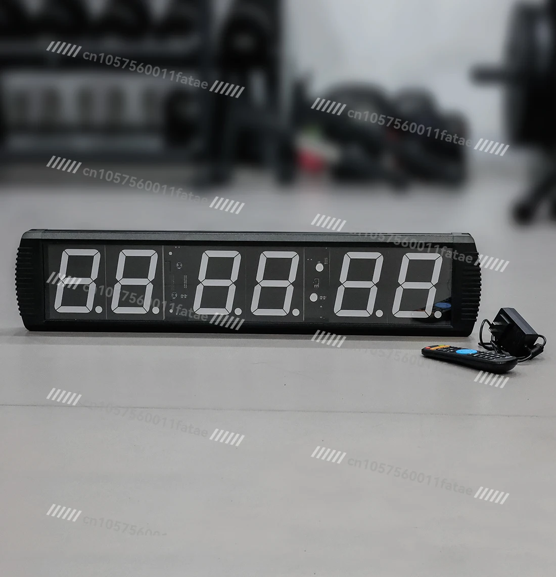 Functional Fitness Equipment Gym Wall Timer with Remote Interval Clock 6 Digits