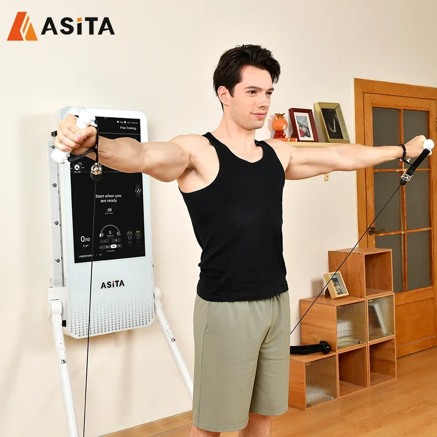 ASITA Multi Function Fitness Equipment Tonal Personal Trainer Floor Mounted Smart Home Gym Digital Weight Smart Fitness
