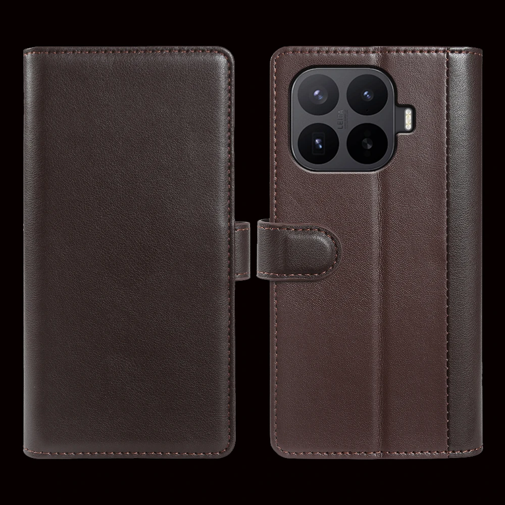 Premium Genuine Leather Flip Case For Xiaomi 17T Pro 15T 14T 13T 12T 11 Lite 5G NE 12x 12s 15 17 Pro Max Phone Case Cover Wallet