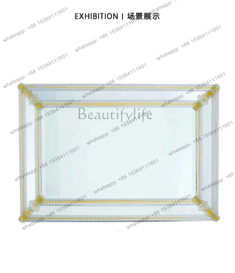 Premium makeup decorative mirror bathroom European home wall mirror
