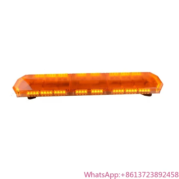 60 inch amber led emergency light bar Discount Low Profile Warning light bar with siren speaker