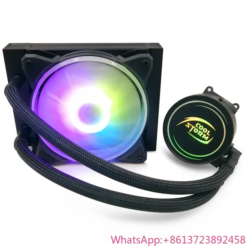 2026Wholesale Price Gaming PC Processor RGB Liquid Cooling Fan LED Lights Liquid CPU 120mm Water Cooling Cooler Fan