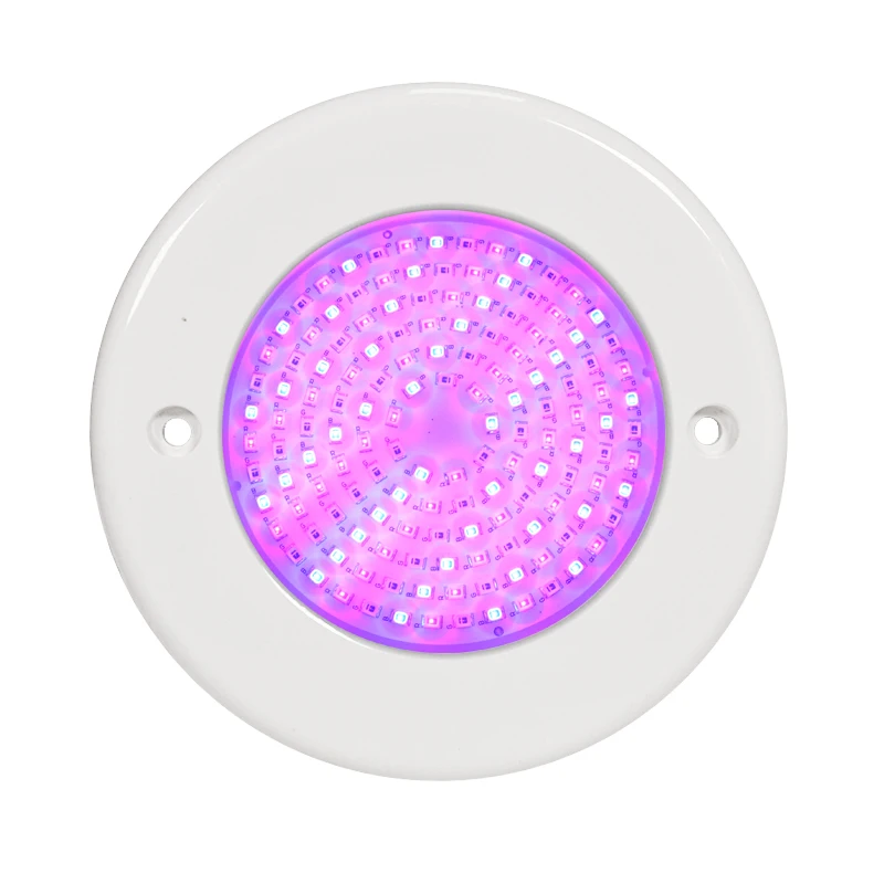 OEM RGB Color PC Material 18W AC12V Resin Filled Fiber Optic Piscina De Luz Wall Mount Bulb LED Par56 Light Swimming Pool Hosing