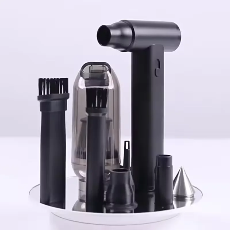 Mini Cordless Handheld Car Vacuum Cleaner with Washable Filters for Keyboard Household Air Dust Duster Portable Cleaning Tool