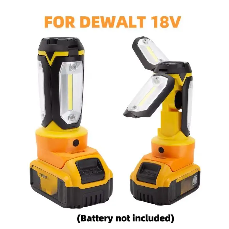 Campaign LED Light for Dewalt Battery Flashlig 18V Folding Strip Lamp LED Work Light Torch Flood Light Spotlight (No Battery)
