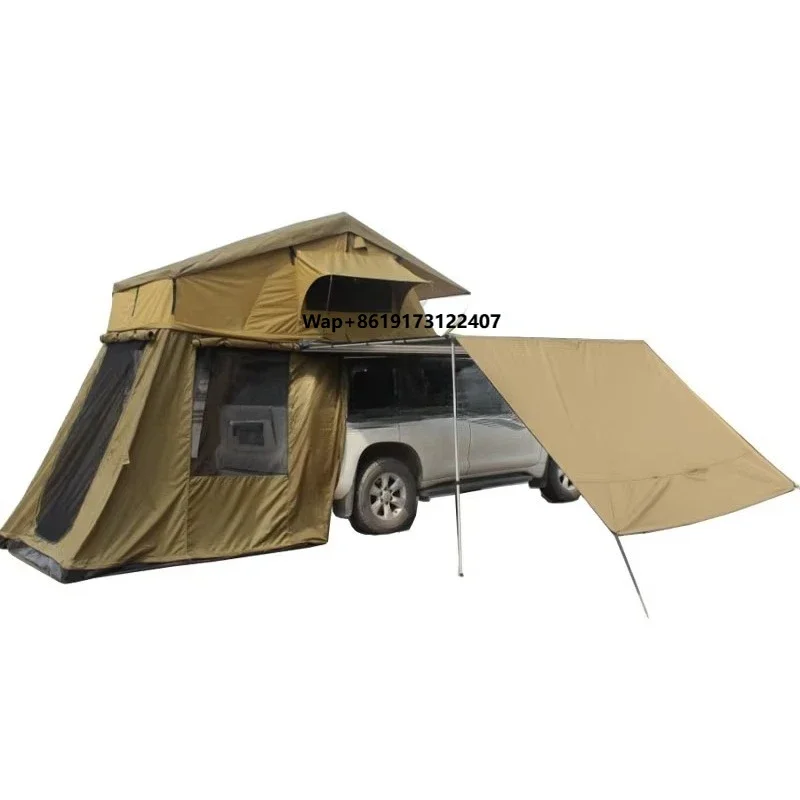 Soft Cover Roof Top Tent Side Open Roof Shell Foldable Led Light Roof Tents