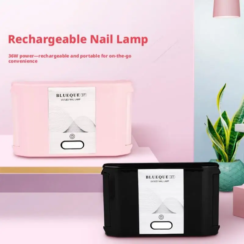 SHINEKNOT 36W Rechargeable Foldable Stand LED Portable Quick-Drying Phototherapy Machine Dual Light Source UV Baking Nail Lamp