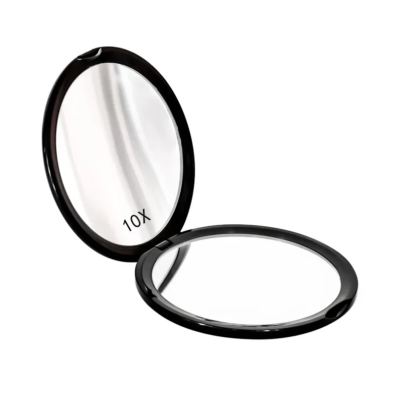 Makeup Mirror Portable Mini Compact Pocket Handheld Mirror Magnifying 10x Cosmetic Tool Double Sided Makeup Mirror Travel Beauty