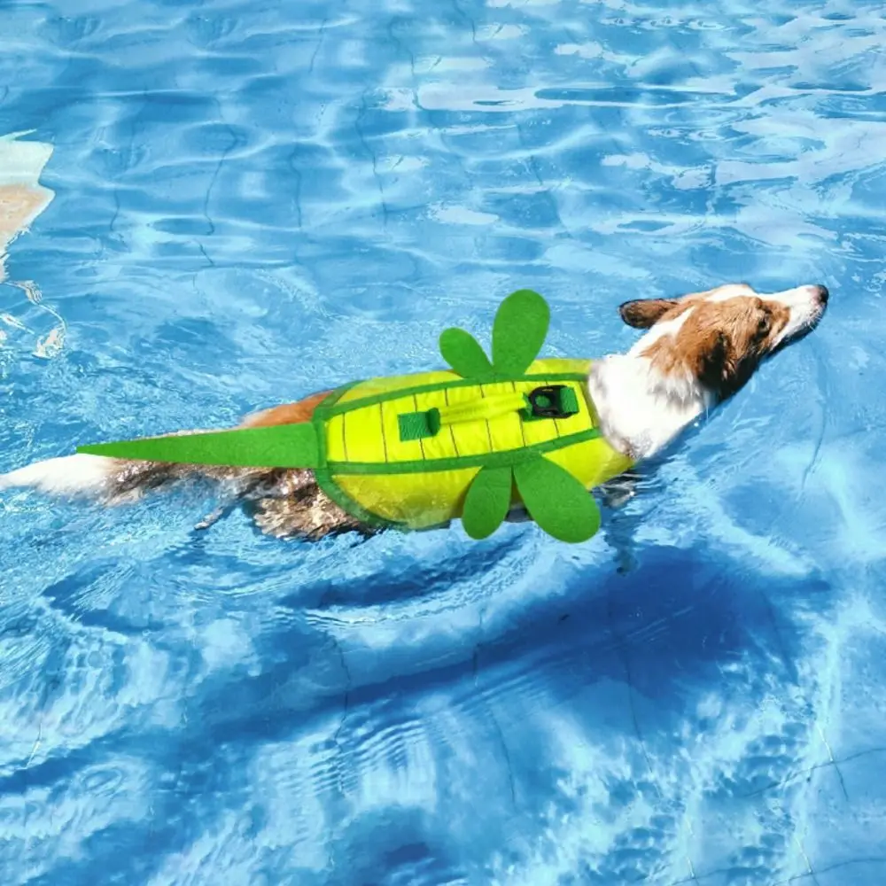 Practical Little Bee Pet Dog Life Jacket Soft Breathable Summer Swimwear Clothes Adjustable Dog Swimming Clothes For Dogs Cats