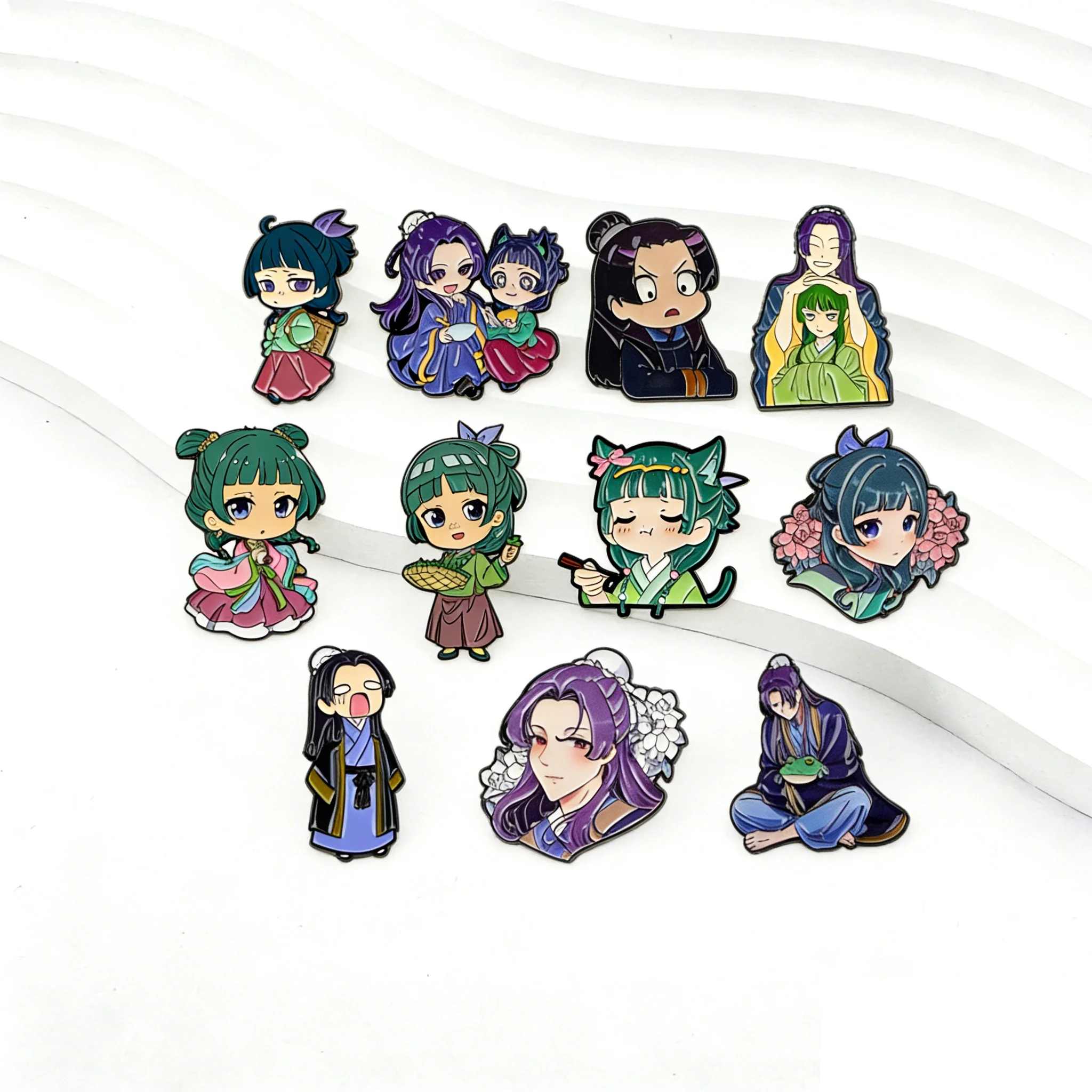 Cute Boy Girl Enamel Pins Anime Character Badge on Backpacks Manga Brooches For Jackets Clothing Bag Decoration Collection Gifts
