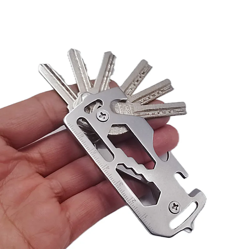 Key Bags Outdoor Multi-function Tool Card Screwdriver Key Storage Buckle Edc Portable Card Bottle Opener External Hexagon Wrench