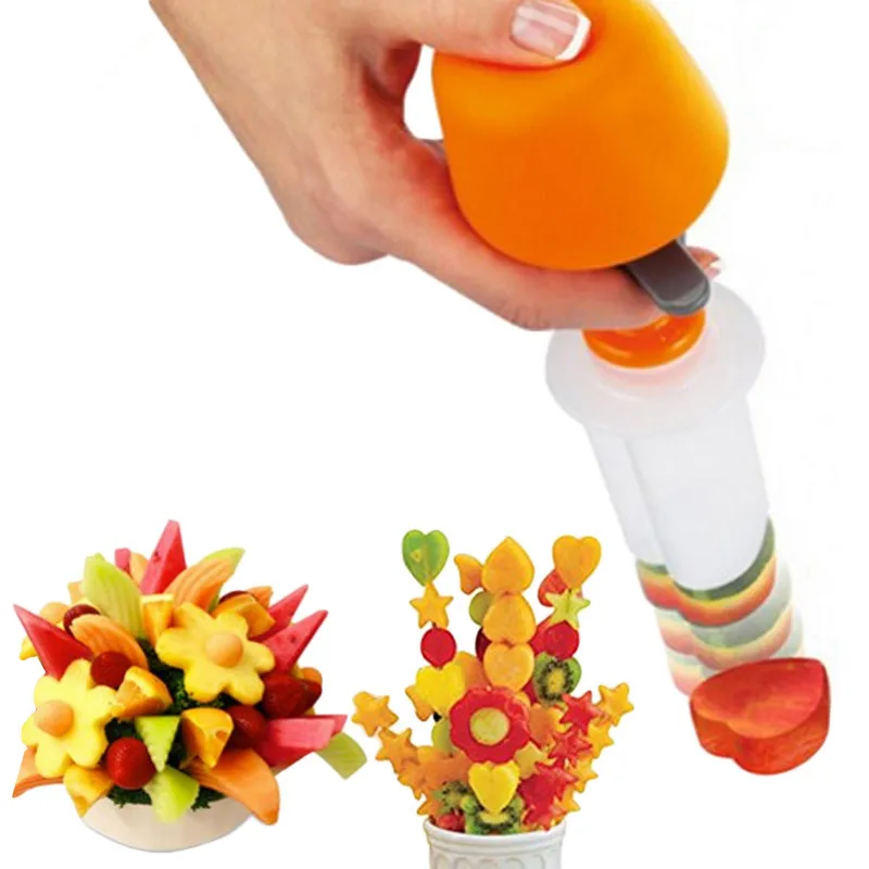 Plastic Cake Cookie Vegetable Fruit Shape Cutter Slicer Veggie Mold Set DIY Decorating Molds Kitchen Cooking Tools Accessories