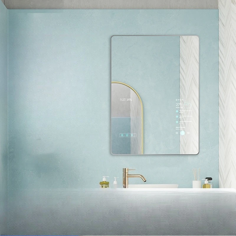 Control Smart Magic Mirror Cloakroom Bathroom Beauty Multifunctional Mirror AI Wireless Voice Control Video Music