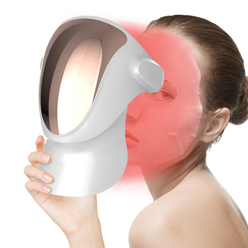 Wireless LED Facial Mask Beauty Device Standable Brighten Tighten Skin Care Tool