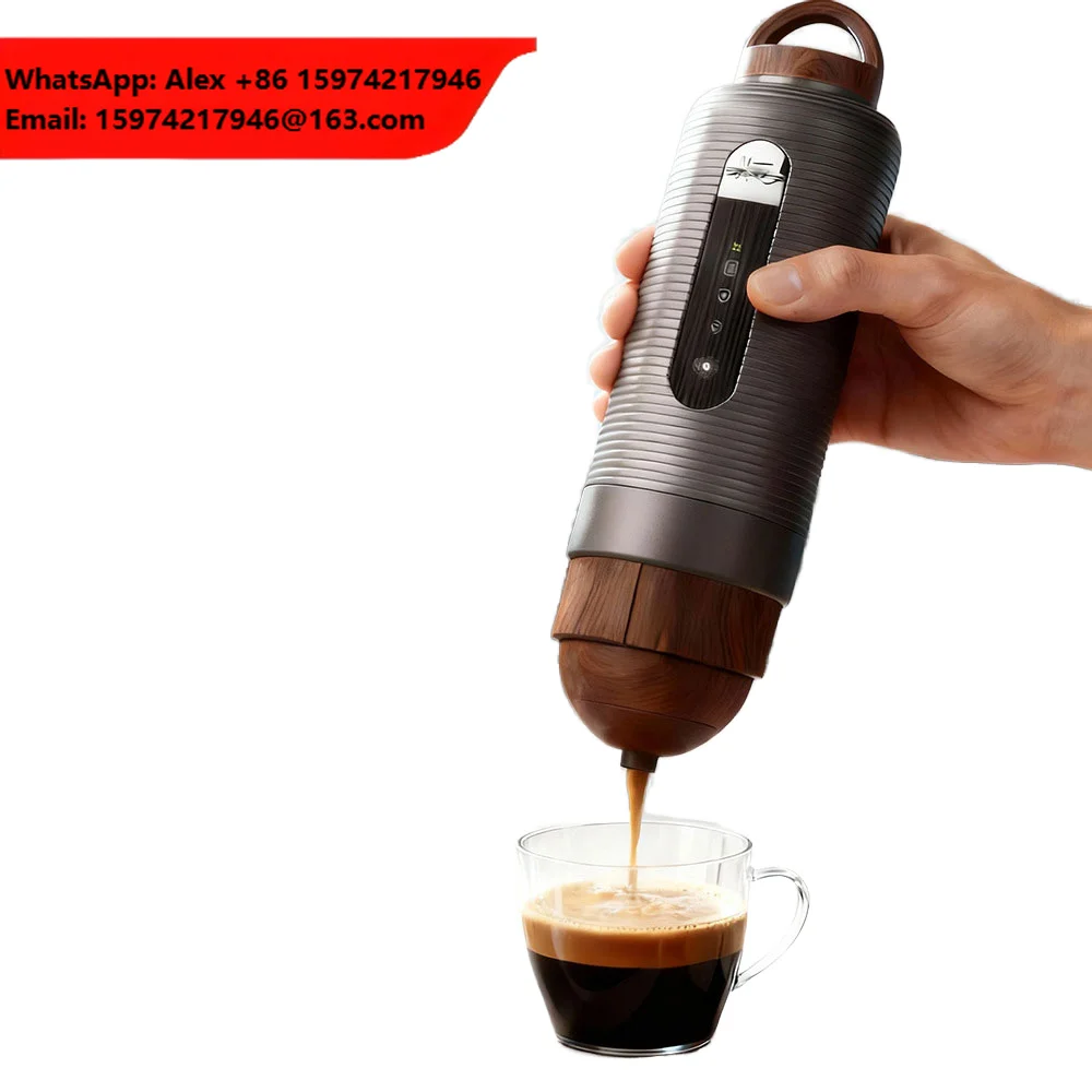 9600mAh Portable Espresso Machine 20 Bar Electric Car Coffee Maker With Self Heating 2-in-1 Coffee Maker For Capsule And Powder