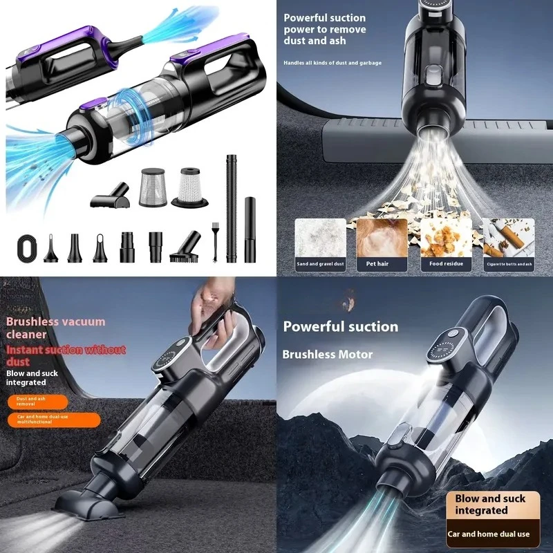 Mini Wireless Bagless USB Handheld Vacuum Cleaner with Cyclone Design for Home, Car, Hotel and Outdoor Use, Dry Cleaning