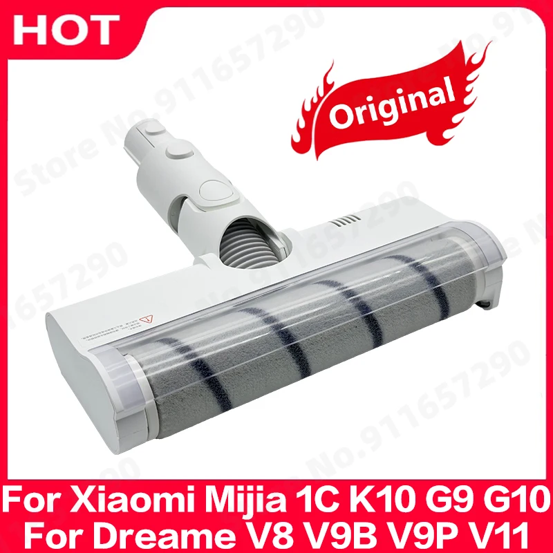Electric Brush Head Spare Parts for Xiaomi Mijia 1C K10 G9 G10 Dreame V8 V9B V9P V11 Carpet Brush Vacuum Cleaner Accessories