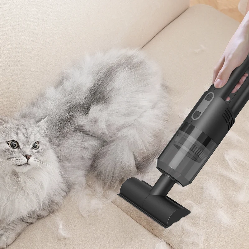 High-Power USB Cordless Vacuum, Large Capacity Bagless Lightweight Dry Cleaner for Home, Car & Hotel Use